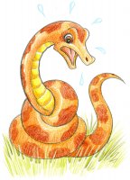 Le noeud du serpent / Dessin au crayon - 20 FrS