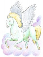 Pégase / Dessin au crayon - 20.-FrS