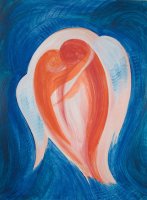 Amour Céleste / 30 x 40 cm - Acrylique sur carton, 350.- SFr