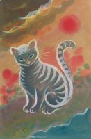 Chat / Encres et Acrylique sur papier, 30x40 cm, 350.- SFr