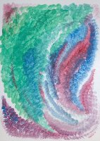 Ondes Lilas / Acrylique sur carton, 30x40cm, vendu