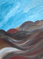Vallons / Acrylique sur carton, 30x40cm, 250.- SFr